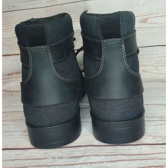Men Black Levis Strauss & Co Comfort Denim Boots Style 51837501A Size 12 - Picture 9 of 12